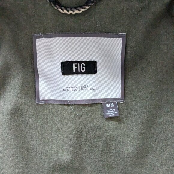 FIG Clothing warm winter jacket with asymetrical zip - Picture 4 of 10